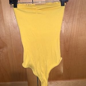 Yellow Urban Outfitters bodysuit